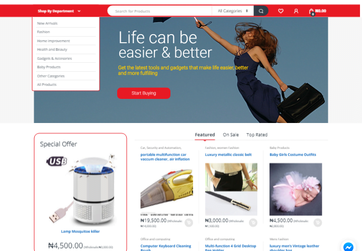 Ecommerce web design for Petidot