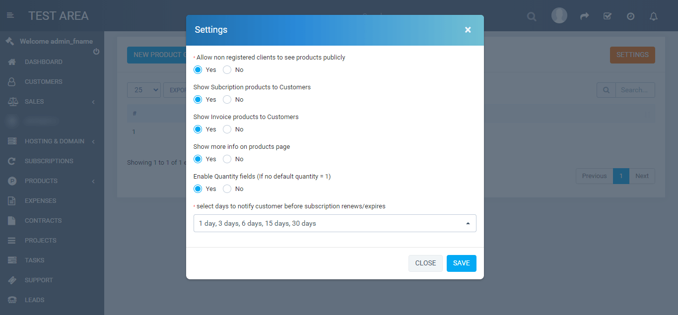 Products for Perfex CRM - 2